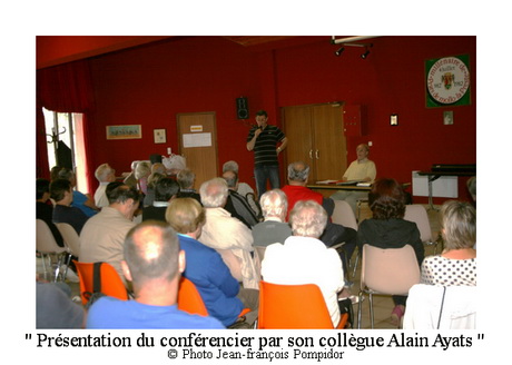AM 98 p2 V3 présentation du conférencier par son collègue Alain Ayats