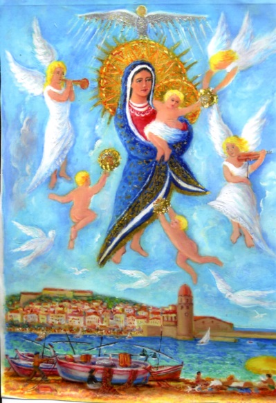 la Vierge et Collioure, une des œuvres exposées