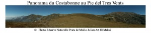 Panorama du Costabonne au Pic del Tres Vents (Julien Aït El Mekki) SITE